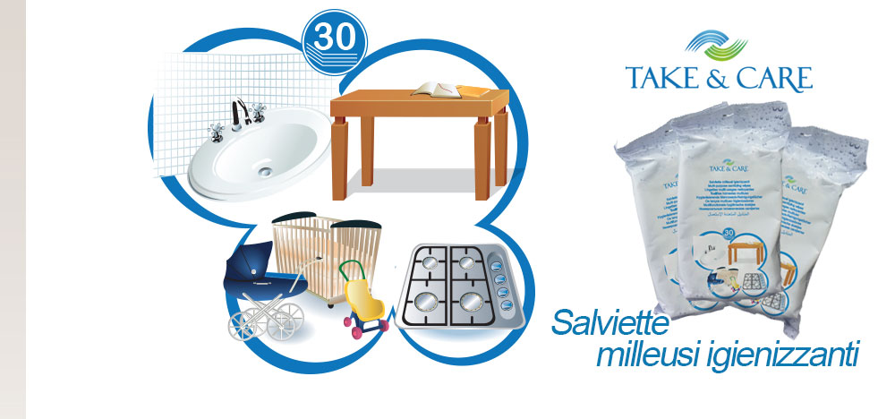 Salviette milleusi igienizzanti